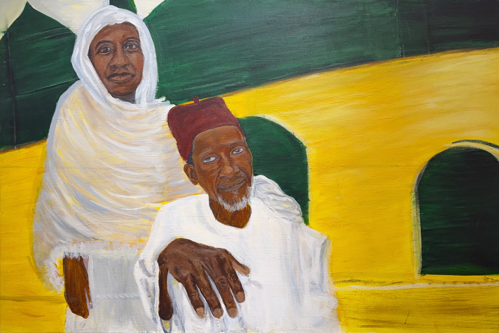 Inheritance by Aminata Niang — Acrylic on canvas, 24 × 30 in